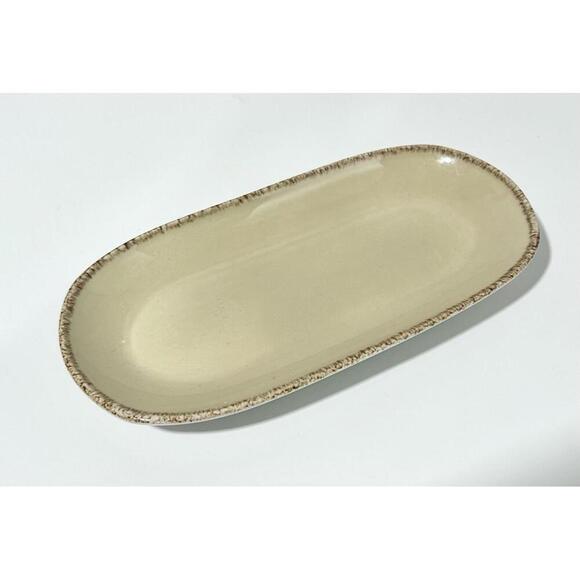 Steelite International England Tan/Brown Taster Tray Dish 2022 10 In X 5 In - Picture 1 of 4